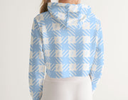 CLASSIC HOUNDSTOOTH CROP TOP SWEATER