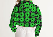 BLOSSOM POWER CROPPED WINDBREAKER JACKET